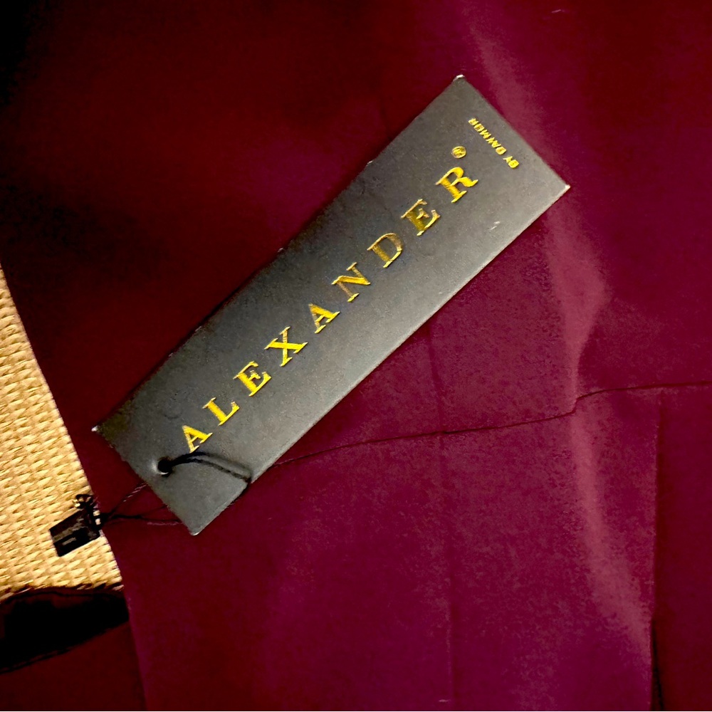 ❤️ BRAND NEW WITH TAGS ALEXANDER BY DAYMOR EVENING GOWN 1569 in WINE $1050 - Picture 8 of 11